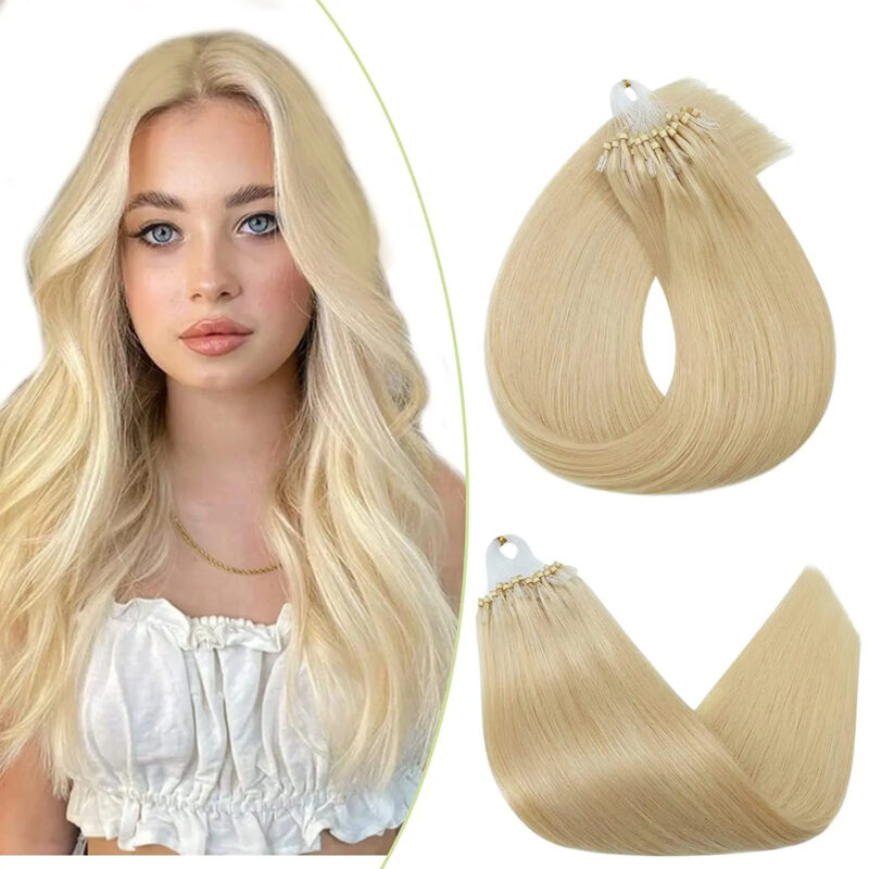 613# Rubio Platino Dorado – Extensiones Micro Ring