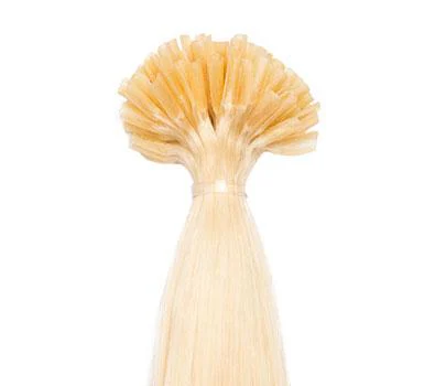 60# Rubio Platino - Extensiones Queratina con Punta en U