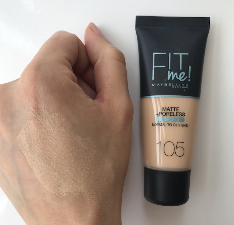 base Fit Me de Maybelline swatches