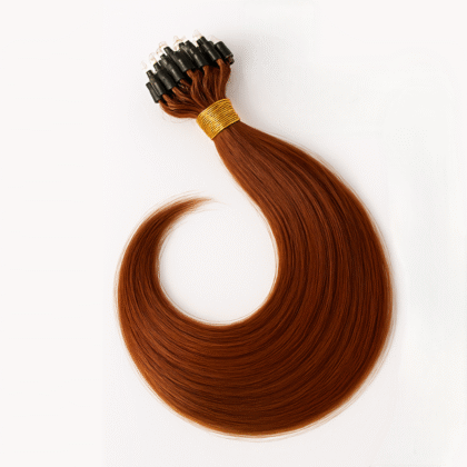Extensiones de Grapa con Micro Ring tono 350# - Cobre Luminoso - Cabello Natural 100gr
