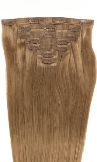 Extensiones de Queratina con Punta en U tono 18# - Rubio Beige Oscuro - Cabello Natural 100gr
